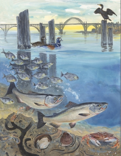 Yaquina Bay in Illustrations